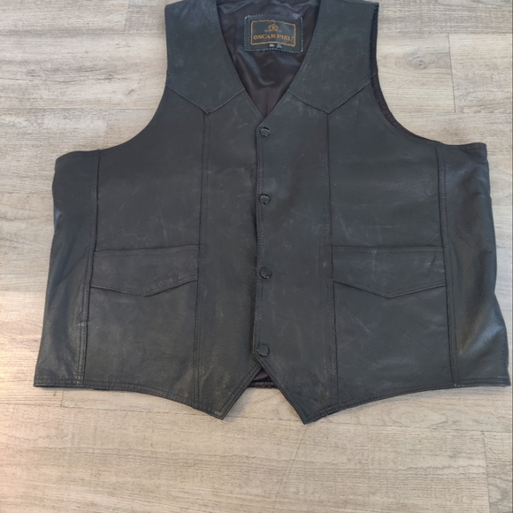 Leather Vest 3XL - Picture 1 of 3